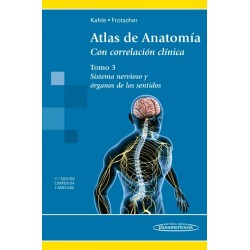 Atlas de Anatomía. Con correlación clínica. Sistema Nervioso y órganos de los sentidos. Tomo 3 9788498357097