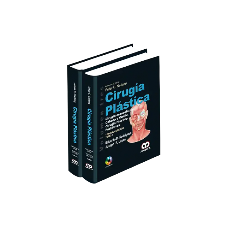 Cirugía Plástica Estética. Tercera Edición. Volumen Tres. Tomos I - II. Cirugía Craneofacial, Cabeza y Cuello. Cirugía Plástica 